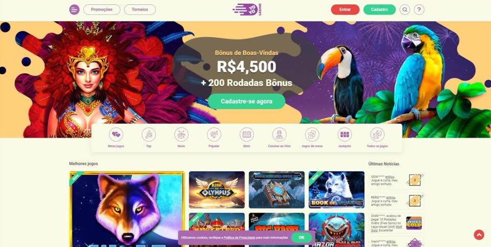 A seção de apostas esportivas ao vivo é fácil de usar e oferece apostas em todos os tipos de eventos, desde os maiores jogos do mercado até os menores torneios.